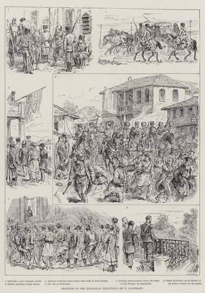 Sketches of the Bulgarian Elections by Johann Nepomuk Schonberg